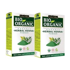 Indus Valley Bio Organic Herbal Henna Powder 100g Pack OF 2 G844