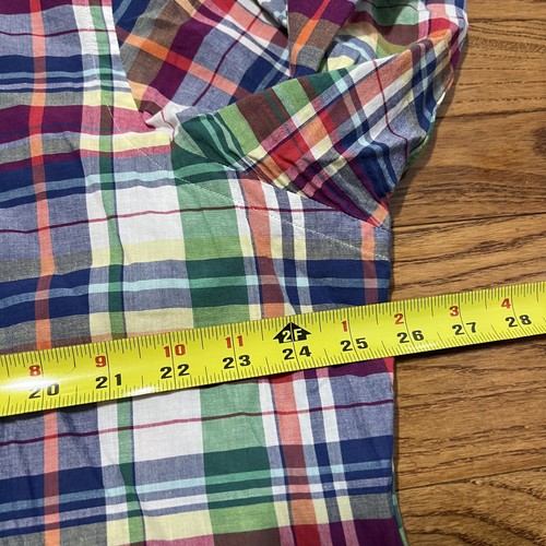 Ralph Lauren Shirt Mens 2XL Multicolor Plaid Indian Madras Button Down Cotton - Picture 5 of 7
