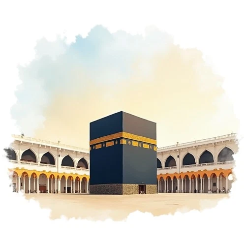 Islamic Kaaba Mosque Mecca Muslim Ramadan Self Adhesive Vinyl Sticker