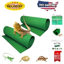 Customizable Reptile Carpet Mat, 2 Pack 24'' x 16'' Bedding for Snakes  Turtles