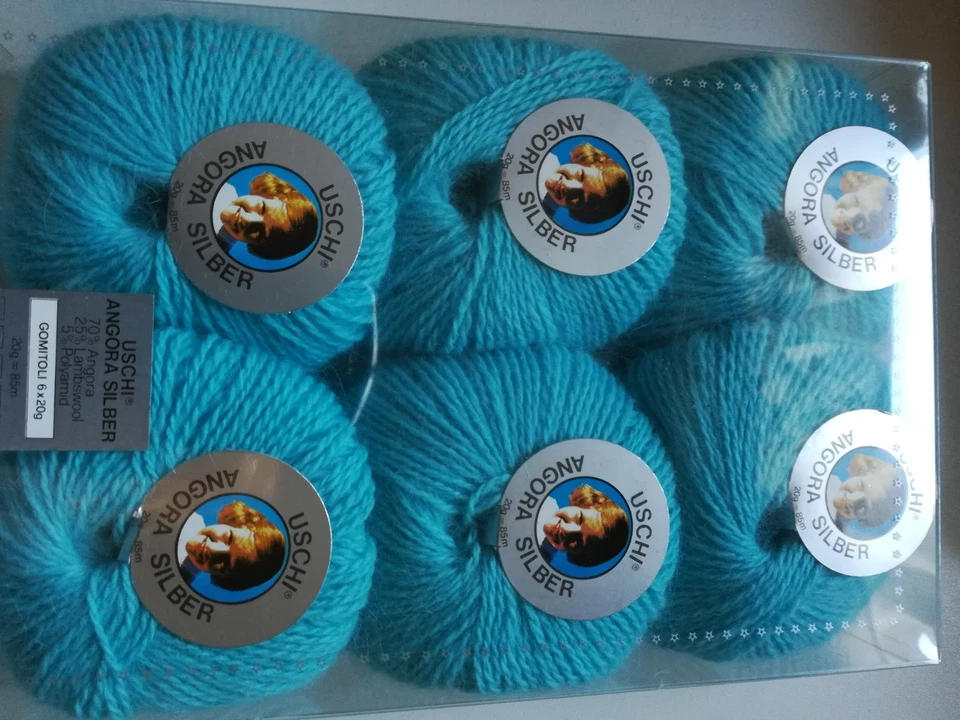 240 g 12 Knäuel Angora Wolle  Angorawolle Angoragarn  70 % Angora  -  Wollpaket - Bild 1 von 1