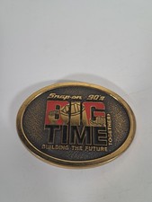 Vintage Snap-On Tools Big Time Brass Belt Buckle