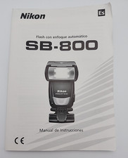 Nikon SB-800 Manual de Instrucciones Spanish Manual