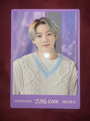 BTS JUNGKOOK JK 2021 Muster Sowoozoo Official Message Photocard - 1/8 Read Desc