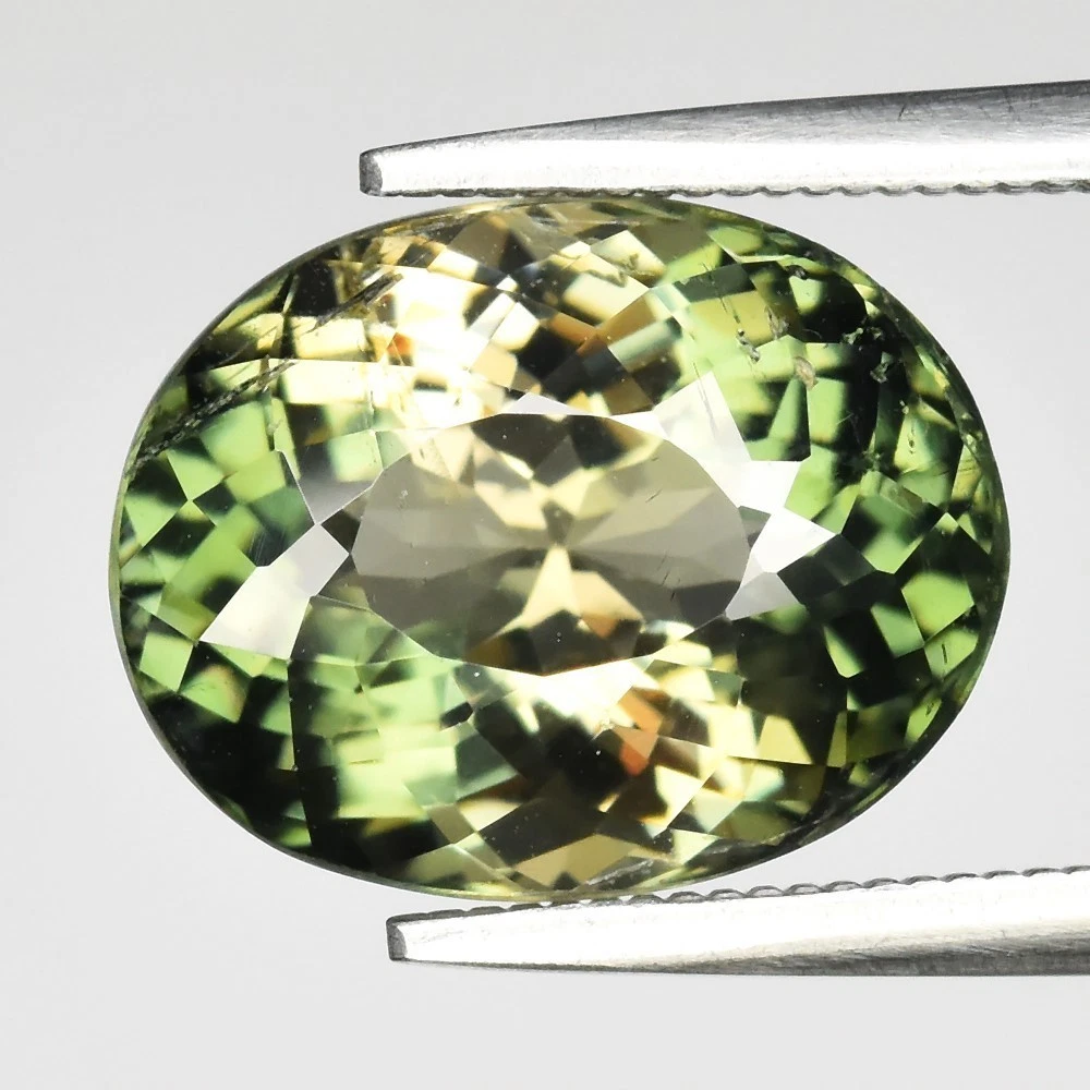 Pendentif en Tourmaline Verte sur Quartz du Brésil (réf t13) | Cœur de