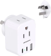 US to Australia New Zealand Power Plug Adapter, HANYCONY Type I Adapter Plug 2