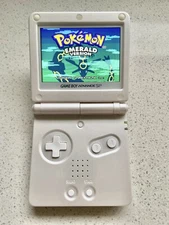Nintendo Gameboy Advance SP GBA IPS V2 Backlit Lcd Console AGS 101 TRIPLE WHITE