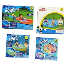Kids Play Pool, Water Slide, Jr Raft  Swim Ring