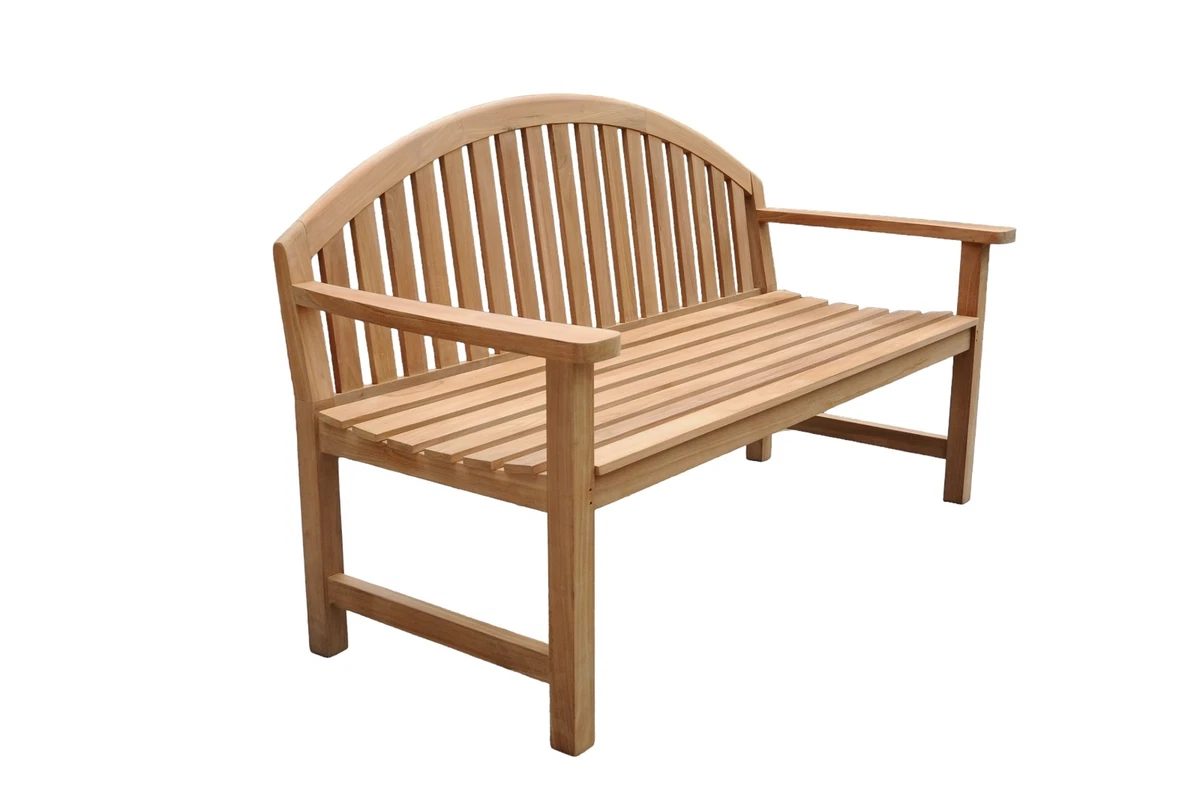Giverny 5 Feet Luxe Deep Seated Bench Grade A Teak Wood Patio