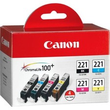 Canon CLI-221 Four-Color Ink Tank Pack - Canon USA Authorized Dealer!