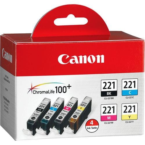 Canon CLI-221 Four-Color Ink Tank Pack - Canon USA Authorized Dealer! - Picture 1 of 1