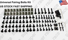 US Stock Black Fairing Bolt Kit body screws Clips For Kawasaki KLR650 1990-2014