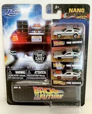 NEW Jada 31583 Back to the Future 3-Pack TIME MACHINE Nano Vehicle hollywood