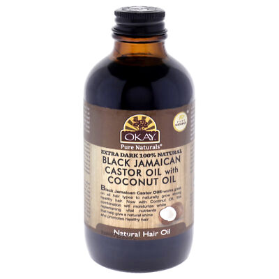 Pure Naturals Extra Dark Black Jamaican Castor Oil With Coconut Oil, 4 oz Oil