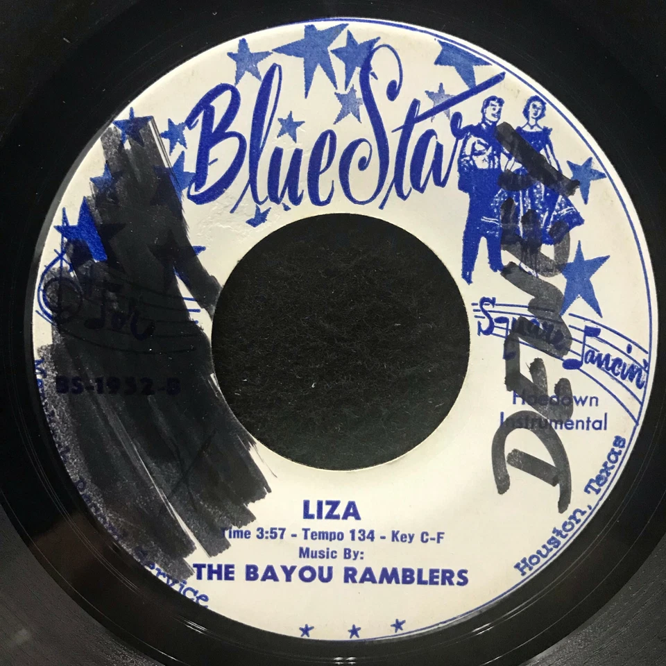 Skillet Lickin'/Liza by The Bayou Ramblers (Blue Star BS-1952)7" Square Dance VG - Image 2 of 2
