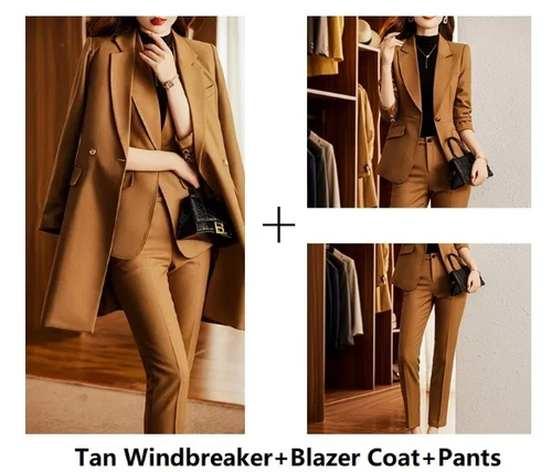 Women Formal Business Suits Professional High Quality Trousers Set Pantsuits - Picture 22 of 32