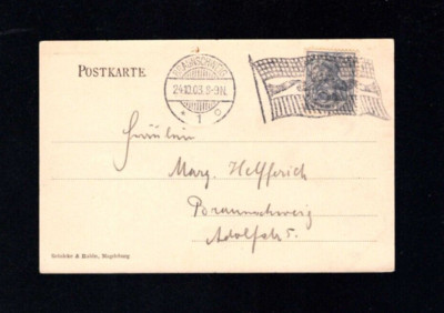Dt. Ricca 1903 - 2 Pf. Flag stamp ''Braunschweig'' Chiaro (a941)
