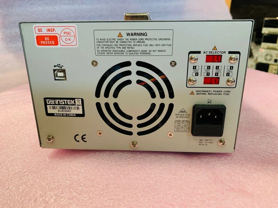 GW Instek GPD-3303S 3-Channel Programmable Linear DC Power Supply 195W, 1mV/1mA - Image 4 of 4