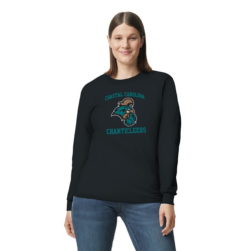 Coastal Carolina Chanticleers Arch Logo Long Sleeve T-Shirt - Black - Picture 4 of 6
