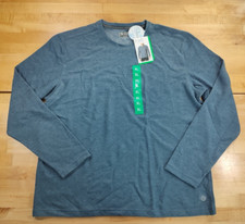 Men's Mondetta Crew Neck Long Sleeve Knit Soft Pullover Shirt XL Blue