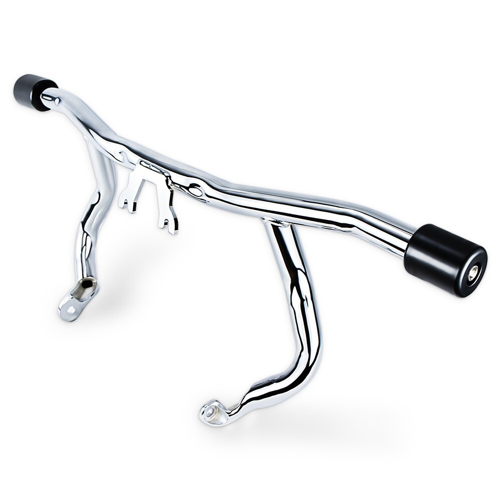 Front Engine Guard Crash Flat-out Bar For Harley Touring Road Street Gilde 14-25