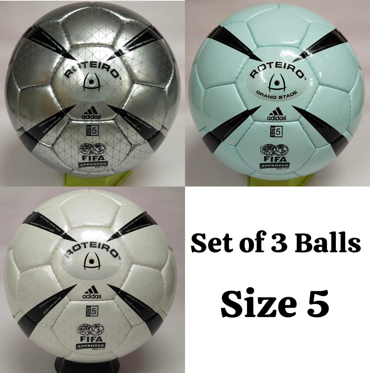 ADIDAS ROTEIRO Euro Cup Portugal Match Ball 2004 Soccer Ball (Set