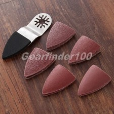 Almohadilla de lija para dedos de papel de lija de 60-240 granos 25 piezas para multiherramienta oscilante HQ