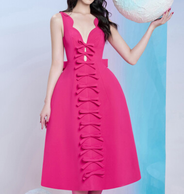 Hot Women Dress Birthday Party Bow Sweet Princess Formal Dress Prom Skirt  Prom | eBay