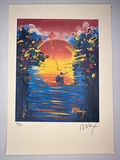 PETER MAX COA Vintage Original Art Print Poster Lithograph Signed Limited 