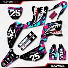 Nebula Savage Camo Graphics fits Honda CR125 250 Polisport Restyle kit 02-07