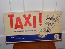 Vintage 1960 Taxi Board game by Selchow & Righter
