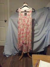 DOROTHY PERKINS FLORAL DIPHEM FLOATY DRESS -sz 12- Rrp£46
