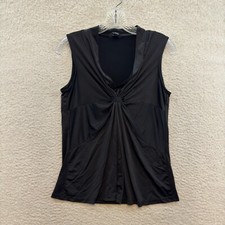 Y2K Vintage Top Large Black Slinky Stretch Cyber Fairy Whimsigoth Corpcore