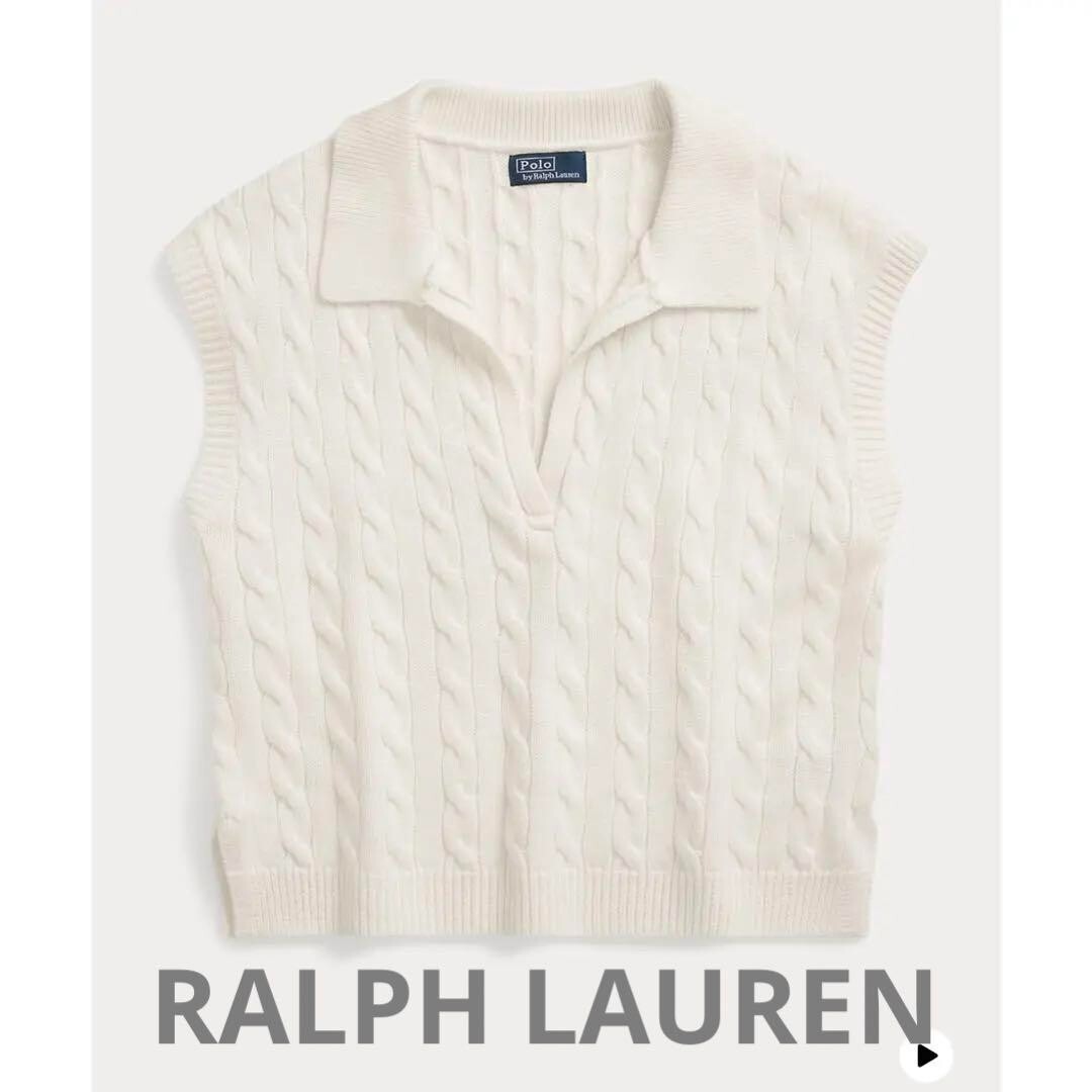 Polo by Ralph Lauren Sleeveless Sweater women Size M wool silk