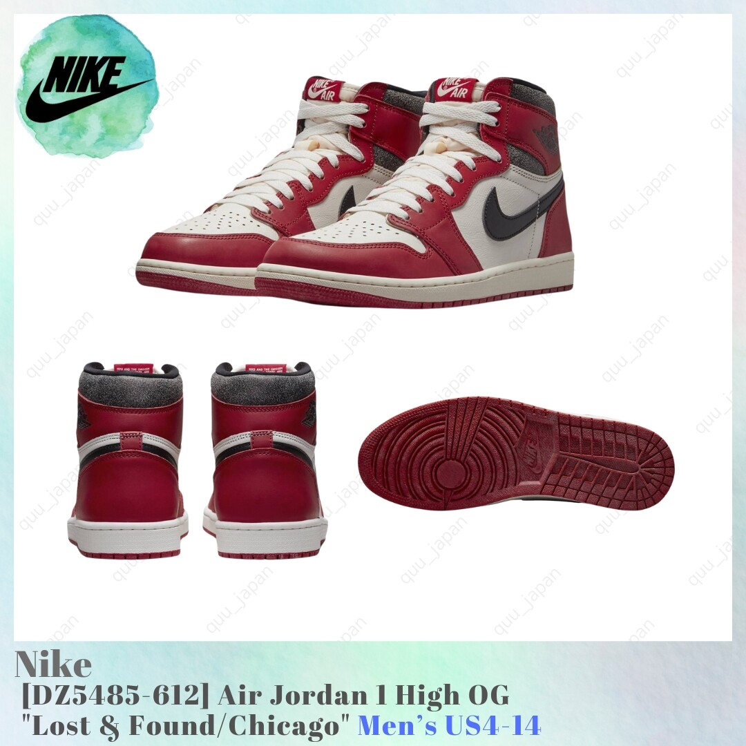 Nike Air Jordan 1 High OG Lost & Found / Chicago DZ5485-612 Red 