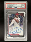 2024 BOWMAN DRAFT CHASE BURNS CHROME AUTO 1ST PROSPECT PSA 10