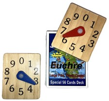 Euchre 2 Counters Scorekeepers Set Pine Wood ...