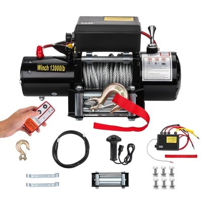 Elektrische Seilwinde 12V 13500lbs / 6123kg mit 6,6HP Motor für Geländewagen