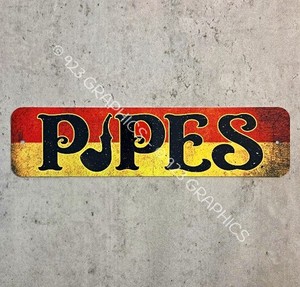 Smoking Pipes Metal Sign pipe smoke shop tobacco collector culture room lounge