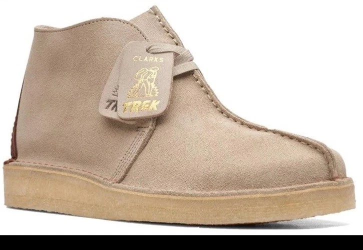 Clarks Originals Desert Trek Hi 50 Men’s Sand Suede Leather Boots Uk Sz 12 G
