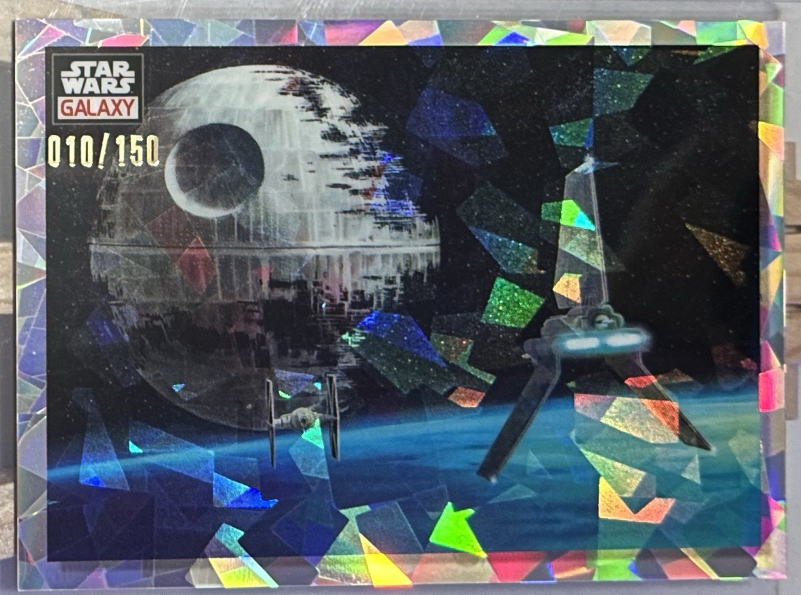 2023 Topps Chrome Star Wars Galaxy Atomic /150 Refractor Vader's Shuttle #96