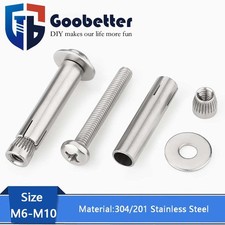M6-M10 Expansion Screws Round Head Phillips Expansion Bolts Stainless Steel