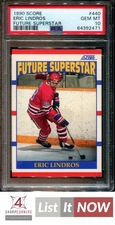 1990 SCORE FUTURE SUPERSTAR #440 ERIC LINDROS RC HOF PSA 10