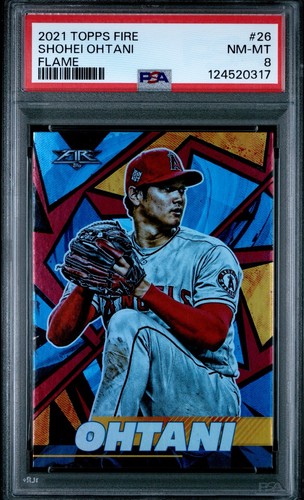 👑 2021 TOPPS FIRE SHOHEI OHTANI FLAME REFRACTOR SP #26 💎 HOF/ROY/MVP