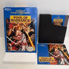 Advanced Dungeons and Dragons Pool of Radiance Nintendo NES Complete CIB