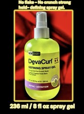 DevaCurl Defining Spray Gel- Strong Hold - No Crunch-non Flaky- Definition 236ml