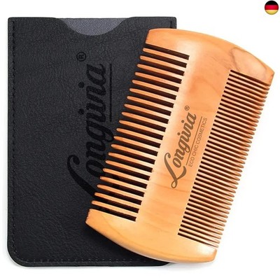 Bartkamm Holz Ökologisch 100% Birnbaumholz Beard Comb Wood Bartpflege für M