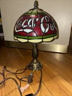 Vintage Coca Cola Tiffany Style PLASTIC Stained Shade Lamp 15” Coke