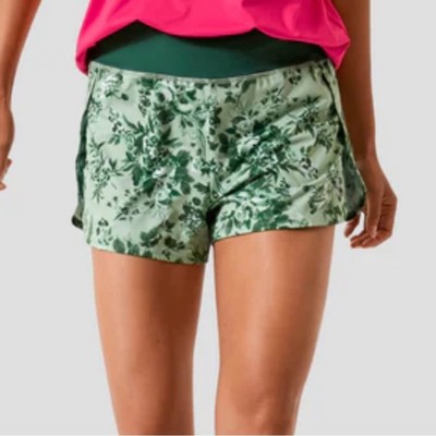 Tuckernuck Green Bouquet Jane Tennis Short Sz XXL Golf Pickleball Compression