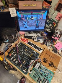 MORTAL KOMBAT 1 PCB JAMMA ARCADE BOARD TURBO NINJA 3.1 REV SET WORKING! MIDWAY